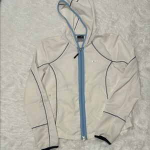 Nike Sphere Dry White and Blue Zip-Up Hoodie